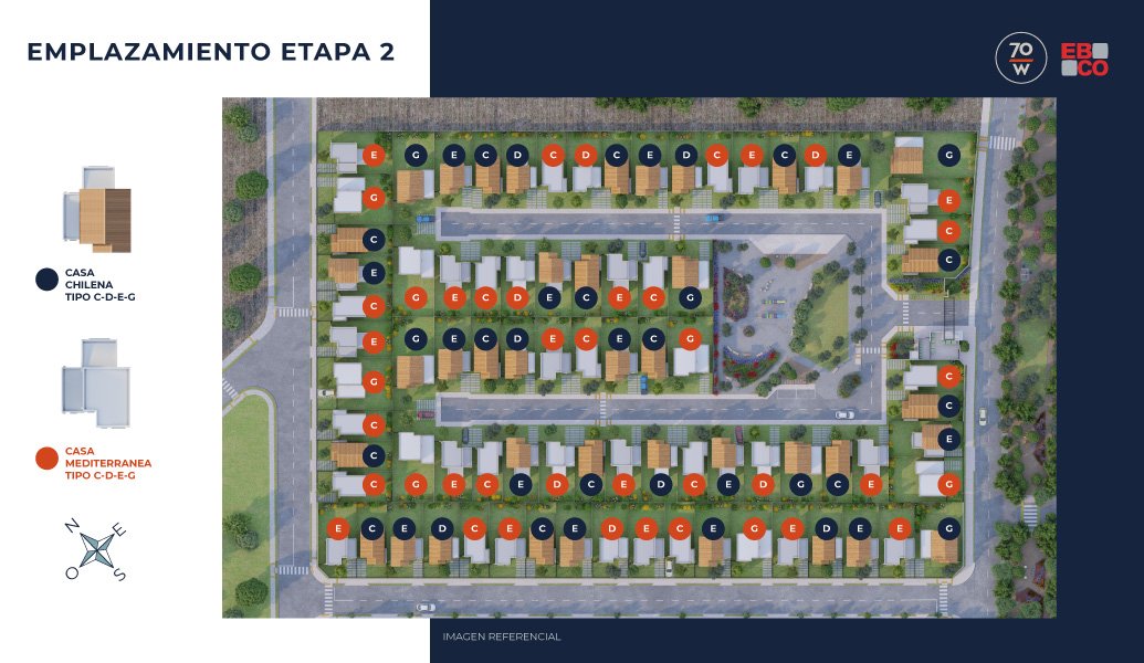 Plano de emplazamiento de la Etapa II